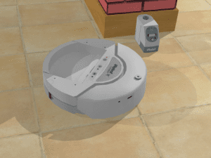 Simulation of iRobot Create Vacuum Cleaner in Webots Simulation Software