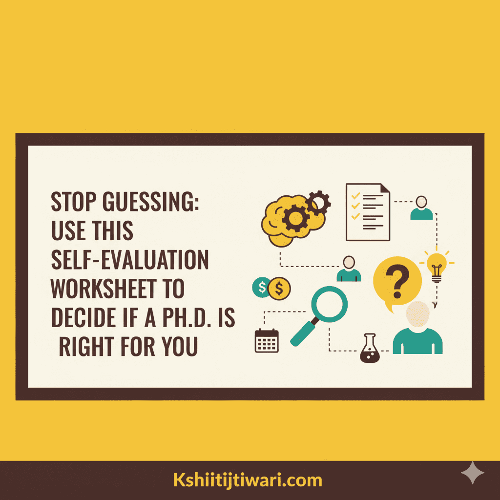Stop Guessing: Use This Self-Evaluation Worksheet to Decide If a Ph.D. is Right for You
