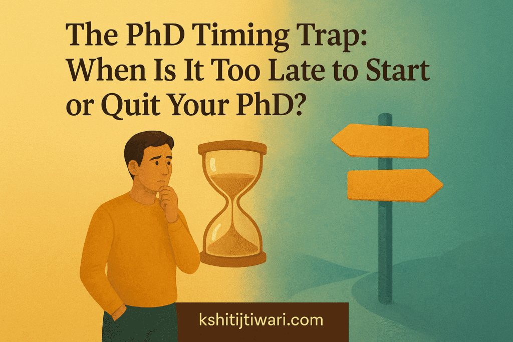 The PhD Timing Trap: When Is It Too Late to Start or Quit Your PhD?