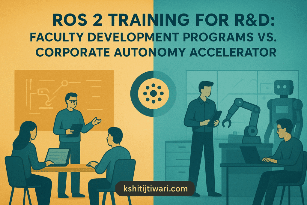 ROS 2 Training for R&D: Faculty Development Programs vs. Corporate Autonomy Accelerator