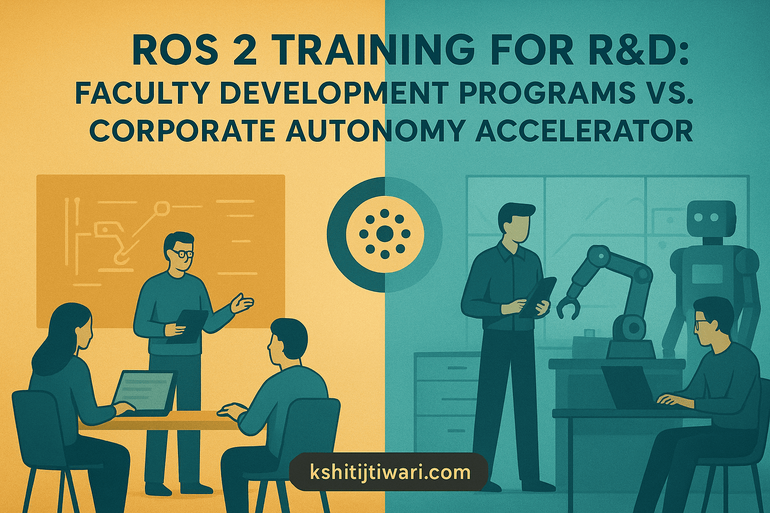 ROS 2 Training for R&D: Faculty Development Programs vs. Corporate Autonomy Accelerator