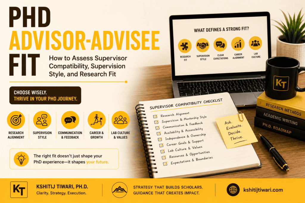 PhD Advisor-Advisee Fit: How to Assess Supervisor Compatibility, Supervision Style, and Research Fit