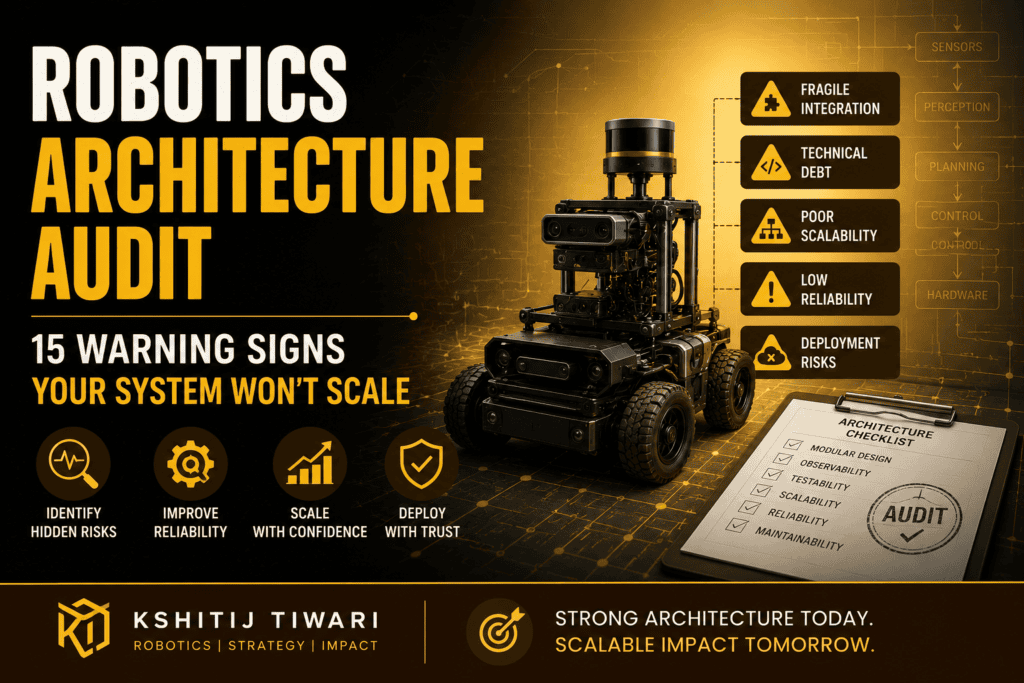 Robotics architecture audit and 15 warning signs to lookout for
