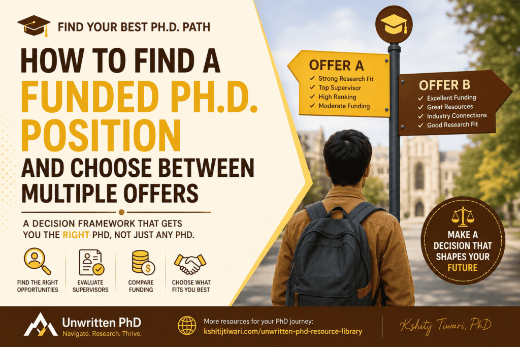 How to Find a Funded PhD Position and Choose Between Multiple Offers