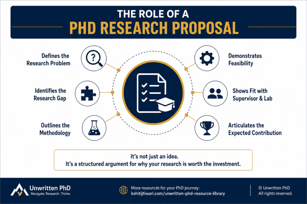 what is a phd research proposal and what is the role of a phd research proposal